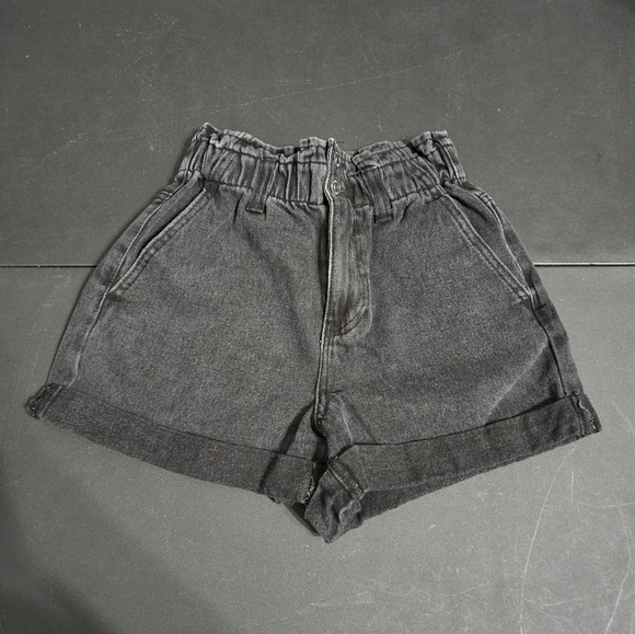 Forever 21 Pants - Forever 21 High-Waisted Dark Gray Black Denim Shorts Womens Size XS